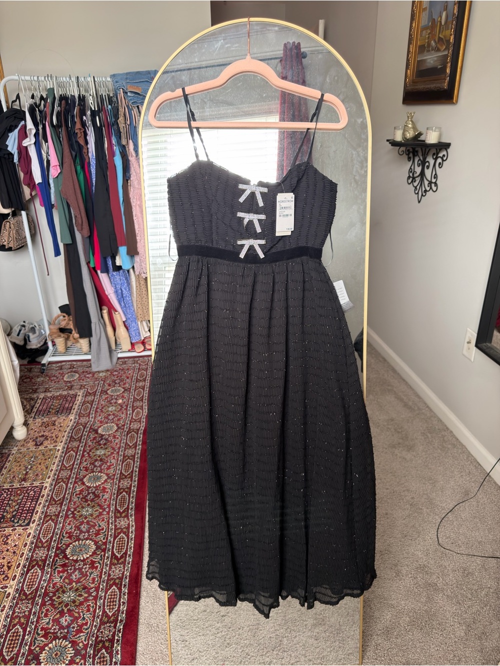 Nordstrom Black Midi Dress